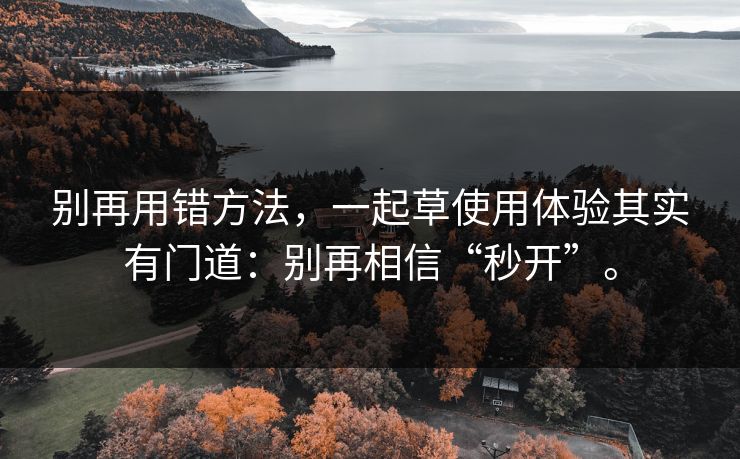 别再用错方法,一起草使用体验其实有门道:别再相信“秒开”。 别再用错方法,一起草使用体验其实有门道:别再相信“秒开”。